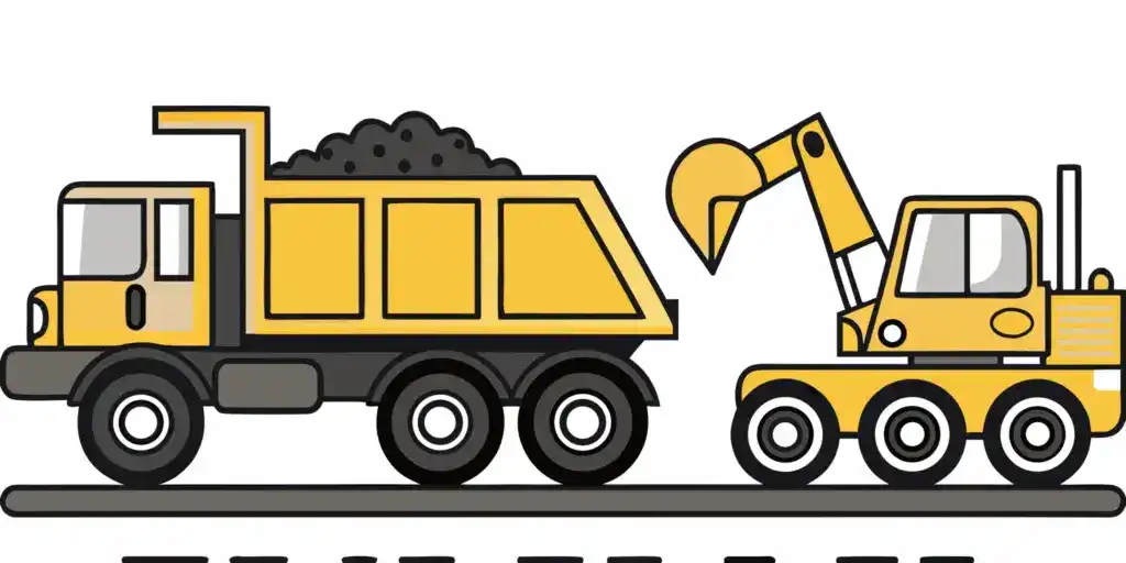 Fill dirt delivery and black dirt at a Minnesota job site