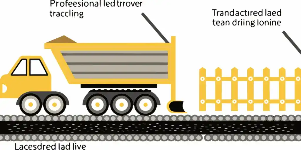 A dump truck unloads a delivery of black dirt for leveling a yard.