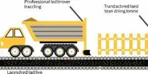 A dump truck unloads a delivery of black dirt for leveling a yard.