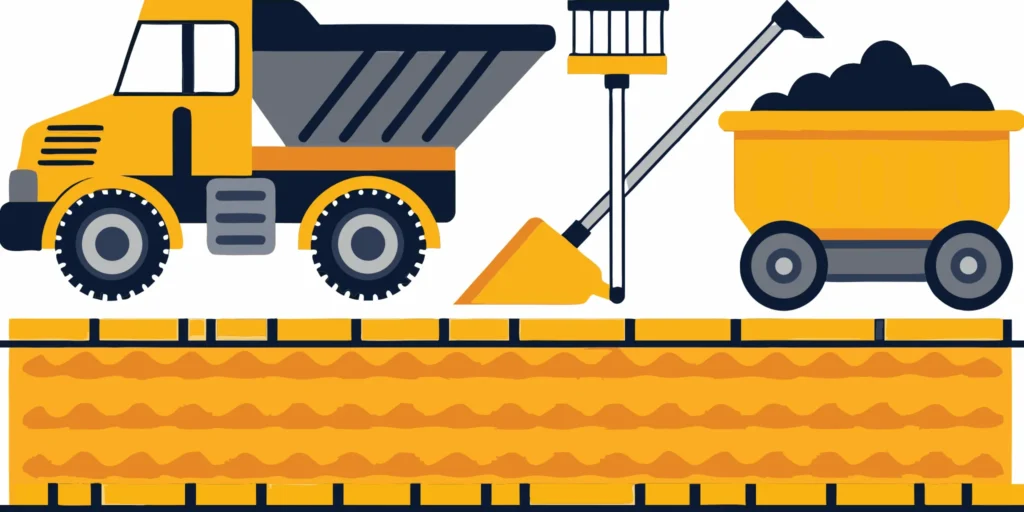 Dump truck delivering rich topsoil for professional spreading services.